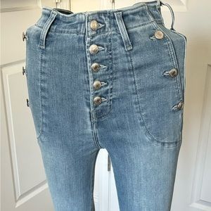 7 For All Mankind Jeans, light indigo, full length, Skinny leg